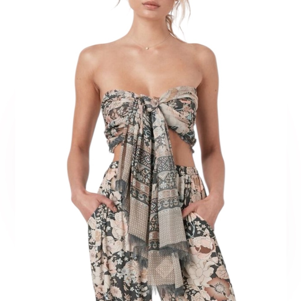 SPELL nightfall amethyst modal travel scarf beach coverup